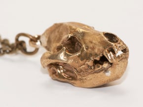 Hyena pendant in Natural Brass