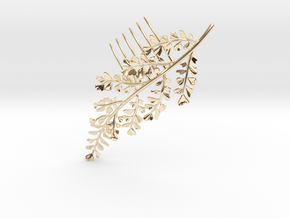 Maidenhair Comb in 14k Gold Plated Brass