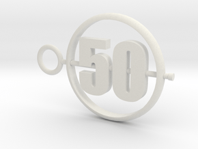 50_50mm in White Natural Versatile Plastic