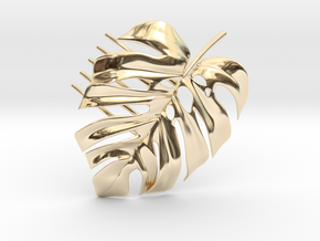 Monstera Comb in 14k Gold Plated Brass