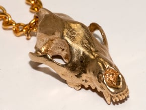 Wolf  (Canis Lupus) in Natural Brass
