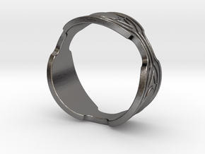 Black panther Ring replica in Polished Nickel Steel: 8.5 / 58