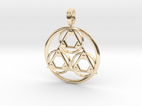 CYMATIC HARMONY in 14k Gold Plated Brass