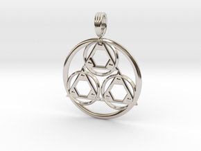 CYMATIC HARMONY in Rhodium Plated Brass