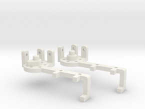 AT-AT Clock Arms 7 and 11 O'clock in White Natural Versatile Plastic