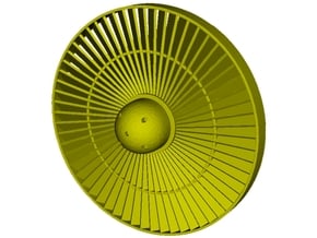 Ø26mm jet engine turbine fan A x 1 in Tan Fine Detail Plastic