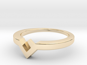 Voltron Inspired Ring in 14k Gold Plated Brass