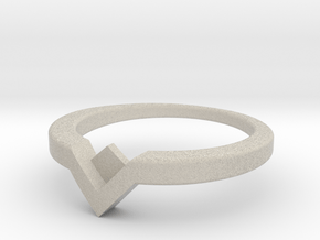 Voltron Inspired Ring in Natural Sandstone