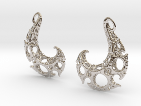 Jk Earrings T in Rhodium Plated Brass