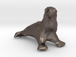 Sea Lion in Polished Bronzed Silver Steel
