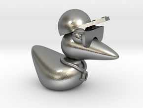 The Cool Duck in Natural Silver