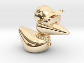 The Cool Duck in 14k Gold Plated Brass