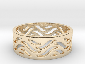 Waves of Love  in 14K Yellow Gold