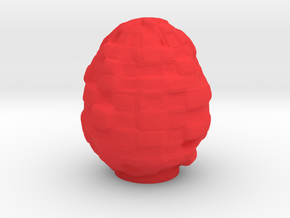 The Blockchain Egg . (75-125-175mm) in Red Processed Versatile Plastic: Small