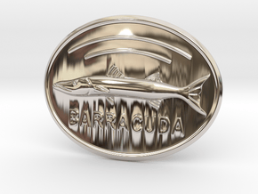 Barracuda Belt Buckle in Platinum