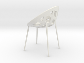 1:12 Chair Design Adaption in White Premium Versatile Plastic