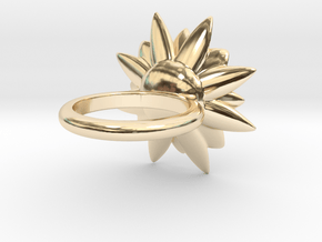 Succulent Blossom in 14k Gold Plated Brass