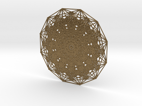 E7 (1_32 Polytope) Projected to E6 Coxeter in Natural Bronze