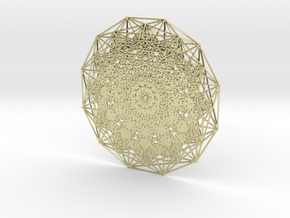 E7 (1_32 Polytope) Projected to E6 Coxeter in 18k Gold Plated Brass
