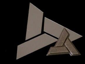 AC:Abstergo Pendant in Polished Bronzed Silver Steel