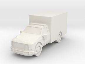 Ford ambulance 1:285 scale in White Natural Versatile Plastic: 1:160 - N