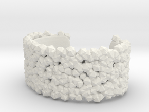 Bracelet Structure in White Natural Versatile Plastic