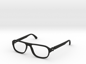 VirtualTryOn.fr Lunettes / Glasses : Steve in Black Natural Versatile Plastic