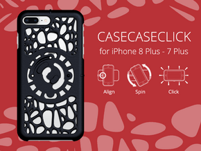 for iPhone 8Plus - 7Plus : geo : CASECASE CLICK in Black Natural Versatile Plastic