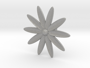 Hole Plug 0003 - flower in Aluminum
