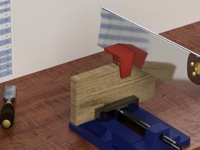 Dovetail Saw Guide (1:6 or 9.5°) in Red Processed Versatile Plastic