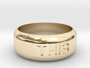 This Or That Ring in 14k Gold Plated Brass