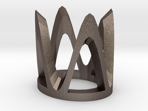 (SMALL) STAND for RelicMaker's "Lao Che's Diamond" in Polished Bronzed Silver Steel
