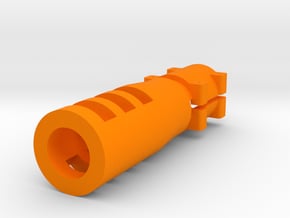 Sniper Flash Hider for 1" Barrel in Orange Processed Versatile Plastic