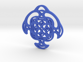 "Cradle" Pendant in Blue Processed Versatile Plastic