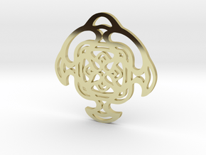 "Cradle" Pendant in 18k Gold Plated Brass