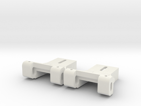 Front Axle Carrier for Carrera Universal 132 LONG in White Natural Versatile Plastic