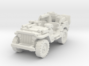 1/72 jeep SAS LRDG 5 in White Natural Versatile Plastic