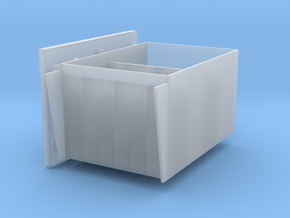 2 cm Ammo boxes 1to35 hinges left in Smooth Fine Detail Plastic