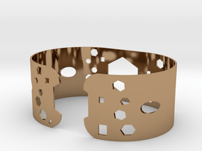 Geometric bracelet in Polished Brass