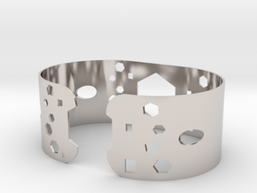 Geometric bracelet in Platinum