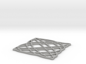 Lissajous coaster 5:6 pi/4 in Aluminum