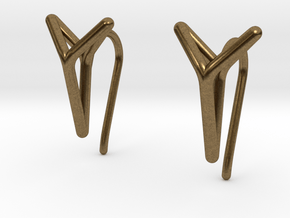 YOUNIVERSAL One Earrings in Natural Bronze: Extra Small