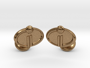 The Incredibles 2 Cufflinks in Natural Brass