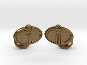 The Incredibles 2 Cufflinks in Natural Bronze