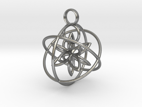 The flower within in Natural Silver (Interlocking Parts)