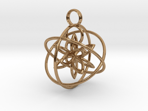 The flower within in Polished Brass (Interlocking Parts)