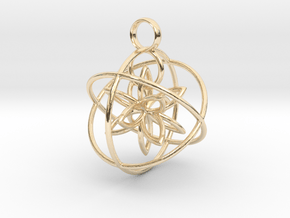 The flower within in 14k Gold Plated Brass