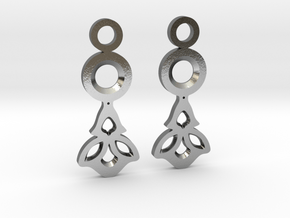 Little Flowers. Earrings in Polished Silver