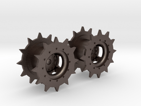 M41 Sprocket Set in Polished Bronzed Silver Steel