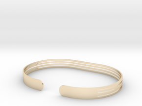 Extended Stripe Bracelet in 14K Yellow Gold